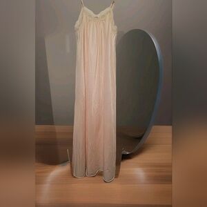 Vintage women's M Pink Chemise Fairy Slip dress Romantic Feminine Coquette Lace